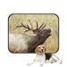 ECZJNT Bull Elk Stag Bugling Calling Rocky Mountain Cervus Canadensis Pet Dog Cat Bed Pee Pads Mat Cushion Potty Dogsblankets Crate Bed Kennel 36x48 inch