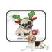 ABPHQTO Puppy Pug Christmas Toy Ball Pet Dog Cat Bed Pee Pads Mat Cushion Potty Dogsblankets Crate Bed Kennel 20x24 inch