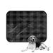 ABPHQTO Dark Grey Buffalo Plaid Pet Dog Cat Bed Pee Pads Mat Cushion Potty Dogsblankets Crate Bed Kennel 20x24 inch