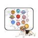 PKQWTM Solar System Planets Funny Education Chart Pet Dog Cat Bed Pee Pads Mat Cushion Potty Dogsblankets Crate Bed Kennel 25x30 inch