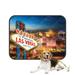 ECZJNT Welcome To Never Sleep City Las Vegas Nevada Sign Pet Dog Cat Bed Pee Pads Mat Cushion Potty Dogsblankets Crate Bed Kennel 36x48 inch
