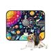 PKQWTM Galaxy Horizons Universe Planets Skyrocket Astronaut Solar Pet Dog Cat Bed Pee Pads Mat Cushion Potty Dogsblankets Crate Bed Kennel 25x30 inch