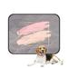 ECZJNT Brush Strokes In Gentle Skin Tones Gold Square Frame Pet Dog Cat Bed Pee Pads Mat Cushion Potty Dogs Blankets Crate Bed Kennel 28x36 inch