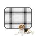 ECZJNT Lumberjack Black White Hipster Tartan Buffalo Check Plaid Pet Dog Cat Bed Pee Pads Mat Cushion Potty Dogsblankets Crate Bed Kennel 36x48 inch