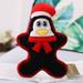Pets Molar Plush Doll Toy Ornaments Xmas Cute Santa Snowman Punguin Doll Toy for Dogs Cat Puppy Anti-bite Furniture Toys Pet Christmas Gifts Home Festival Party Decor