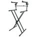 Rockville RKS42X X-Stand 2-Tier Keyboard Stand w/Quick Release Fits Casio LK-190