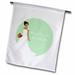 Here Comes the Bride - African American Bride Mint Green 18 x 27 inch Garden Flag fl-165867-2