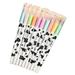 Farfi 10Pcs 0.38mm Gel Pens Comfortable Grip Portable Evenly Ink Creative Smooth Writing Multicolor Cow Design Signature Pens Office Supplies (Random Color)