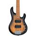 Sterling by Music Man StingRay Ray35HH Spalted Maple Top Maple Fingerboard 5-String Electric Bass Natural Burst Satin