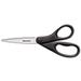1PK Design Line Straight Stainless Steel Scissors 8 Long 3.13 Cut Length Black Straight Handle