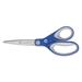 Westcott KleenEarth Soft Handle Scissors 8\\ Long 3.25\\ Cut Length Blue/Gray Straight Handle