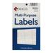 Maco Multi-Purpose Handwrite Labels White Rectangular 1 x 1-1/2 500 Per Box - PACK OF 6 BOXES (3 000 TOTAL LABELS)