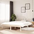 Giroletto, Struttura Letto, Letto per adulti, Letto Matrimoniale Bianco in Legno Massello 140x190