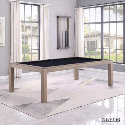 Olivia GreyWash Ash 8ft Billiard Slate Pool Table with dining top
