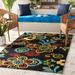 Hand-hooked Kim Transitional Floral Indoor/Outdoor Area Rug