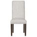 Fairfield Chair Parsons Side Chair Fabric in Gray | 41.25 H x 18.5 W x 24 D in | Wayfair 8856-05_9953 62_Espresso