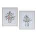 Potted Pine Tree Wall Art (Set of 2)