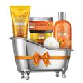 Bryan & Candy Orange & Mandarin Bath Tub Kit Gift Set For Women And Men Complete Home Spa Experience (Shower Gel Hand & Body Lotion Sugar Scrub Body Polish)