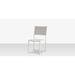 Source Furniture Metal Outdoor Stackable Dining Side Chair Metal/Sling in Gray/White | 34 H x 19 W x 24 D in | Wayfair SF-3001-162-TXW-CLD