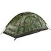 Camping Tent for 1 Person Single Layer Portable Camouflage Travel Beach Tent