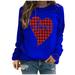 Long Sleeve Shirts for Women Long Sleeve Workout Shirts for Women Women s Trendy Long Sleeve Love Printed Sweatershirt Loosen Blouse Tops Blouses for Women Fashion 2022 Blouses for Women