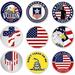 PinMartâ€™s American Veteran Bundle Pack of 9 Golf Ball Markers - Golf Accessories for Men and Women â€“ United States Flag and American Eagle Magnetic Golf Ball Markers Set of 9 Markers