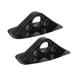 Etereauty 2 Pcs PVC Paddle Bracket Paddle Fixed Frame Awning Sun Shade Mount Bases Kayaking Accessories for Speedboat Inflatable Boat Rubber Boat (Black)