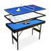 Blublu Park 46Inch 4 in 1 Combo Game Table Folding Pool Table/Billiard Table Hockey Table Table Tennis Table Shuffleboard Table with All Accessories