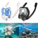 HOTBEST Full Face Diving Mask Anti-Leak Easy Breathing Swimming Mask Anti Fog Full Face Snorkeling Mask Double Breath Tube Diving Mask Swim For Adults Kids