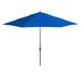 Arlmont & Co. 11' Market Umbrella Metal in Blue/Navy | 110.5 H x 132 W x 132 D in | Wayfair 4BCB90F523FE4CA4AE88779C6922E444