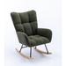 Armchair - George Oliver Lon 30.3" Wide Tufted Velvet Armchair Velvet in Green/Black | 35.5 H x 30.3 W x 25.3 D in | Wayfair