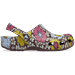 Crocs Dark Cherry / Multi Classic Retro Floral Clog Shoes