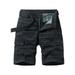 Cargo Shorts for Men Sale Clearance Striped Combat Shorts Casual Lightweight Twill Print Shorts with Pockets Knee Length Half Pants Hiking Cycling Trousers Work Utility & Safety Shorts