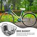 Bike Basket Metal Handlebar Bike Storage Basket Hanging Bicycle Bag Cargo Rack Cycling Frame Basket for Mountain Bike Accessories-Black