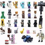 30Pcs Action Figures Toys Playset - Collectible Battle Cake Toppers Figures Toys Gaming War Soldiers Action Combat Splicing Educational Collection Toy Set