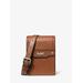 Michael Kors Varick Leather Smartphone Crossbody Bag Brown One Size