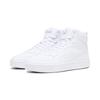 Sneaker PUMA "Caven 2.0 Mid Sneakers Erwachsene", Gr. 42.5, weiß (weiß silber metallic), Obermaterial: Synthetik, Textil; Futter: Textil; Laufsohle: Gummi, Schuhe