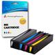 Printing Pleasure SET of 4 Compatible Printer Ink Cartridges for Officejet Pro X451dn, X451dw, X476dn, X476dw, X551dw, X576dw | Replacement for 970XL, 971XL