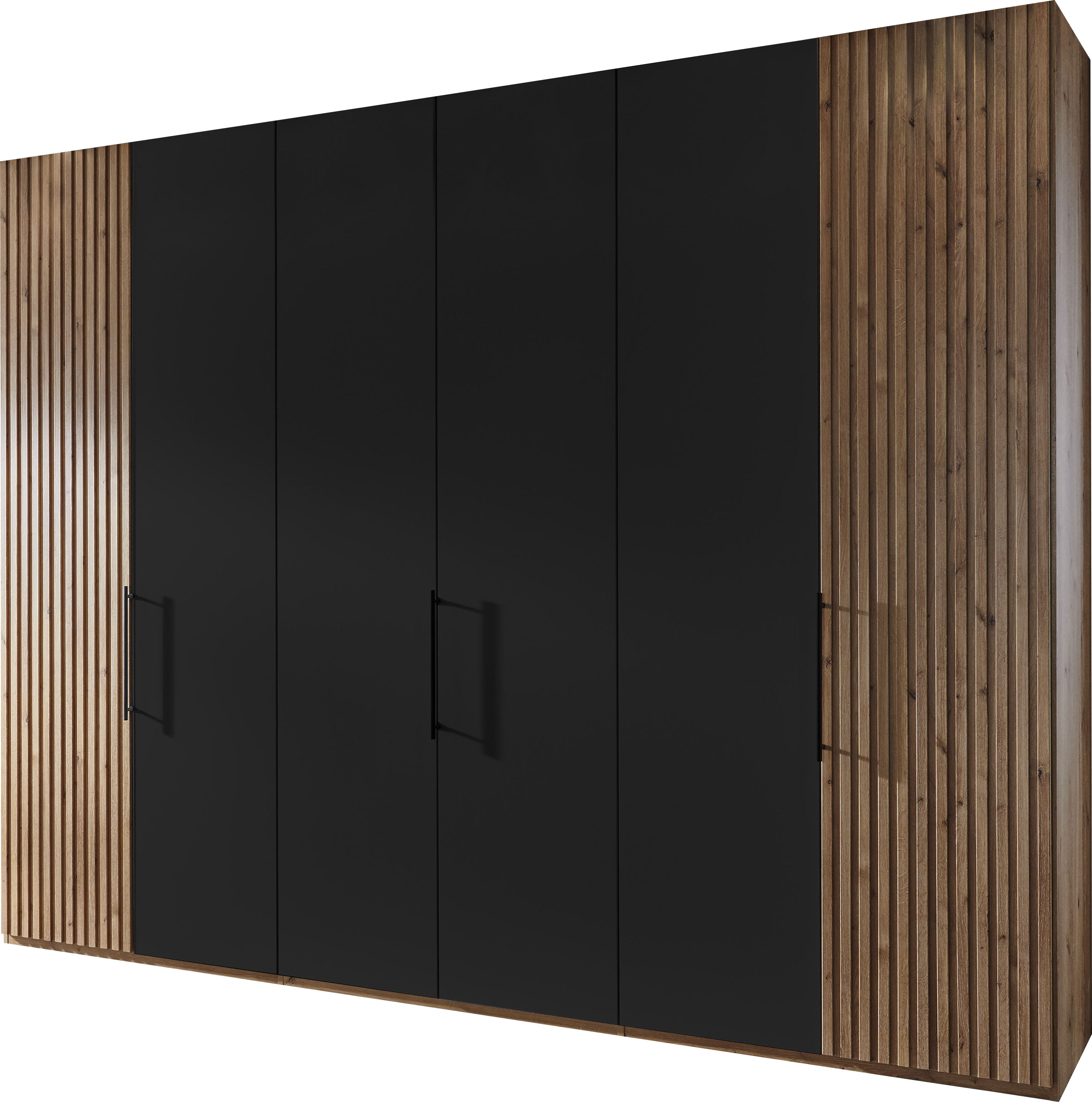 Drehtürenschrank WIEMANN "Denver", braun (bianco, eiche, nachbildung), B:295,2cm H:236cm T:58cm, Holzwerkstoff, Schränke, hochwertige Beschläge Image