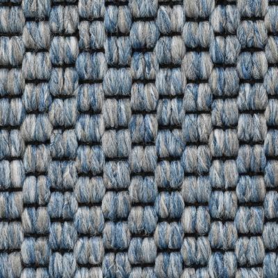 Teppichboden BODENMEISTER "Turania, Strukturschlinge - Uni Farben, Made in Netherlands", blau (hell, blau), B:500cm H:5,3mm L:600cm, Polypropylen, Teppiche, Wohnzimmer, Schlafzimmer, Kinderzimmer, Breite 400/500 cm Image