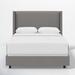 Joss & Main Hanson Low Profile Standard Bed Upholstered/Linen in Black | Queen | Wayfair 026463F6846345328F9360BD1E18ADCF