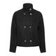 ICHI IHJANNET JA3 Damen Übergangsjacke Jacke Jacke mit Doppelknöpfen, Größe:38, Farbe:Black (194008)