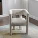 Linen Fabric Upholstered Accent Chair Dining Chair for Living Room, Bedroom, Dining Room