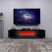 Living Room Furniture Modern Electric Fireplace TV Stand with Insert Fireplace,Suitable for Biggest 75" TV
