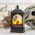 Yinrunx Halloween Hanging Lantern Flickering Flame Solar Lantern - Waterproof LED Hanging Solar Lights Decorative Outdoor Lanterns for Garden Patio Yard Tree Umbrella Pathway