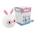 WQJNWEQ Cute Bunny Night Light USB Rechargeable Kids Night Light Warm White and 7-Color Breathing Modes Led Animal Lights for Girls Childrens toddler Baby and Kids Clearance Items