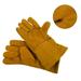 BLUESON Cowhide Flame-Retardant Welding Work Gloves Heat-Proof Metal Welding