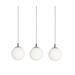 Afx Lighting Lrtp07mblnr3 Loretto 3 Light 36 Wide Linear Pendant - Nickel