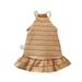 Tosmy Toddler Kids Baby Girls Clothes Daisy Slip Dress Stripe Beach Dress Clothes Party Dresses