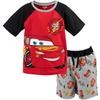 Disney Pixar Cars Lightning McQueen Toddler Boys T-Shirt and French Terry Shorts Outfit Set Toddler to Big Kid